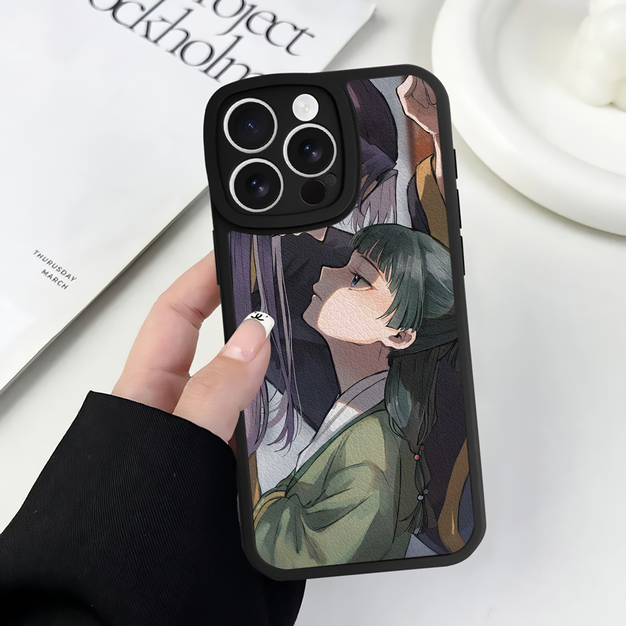 薬屋のひとりごと The Apothecary Diaries 【iPhone 16シリーズ対応】シリコンスマホケース（レザー調） 材質：シリコン